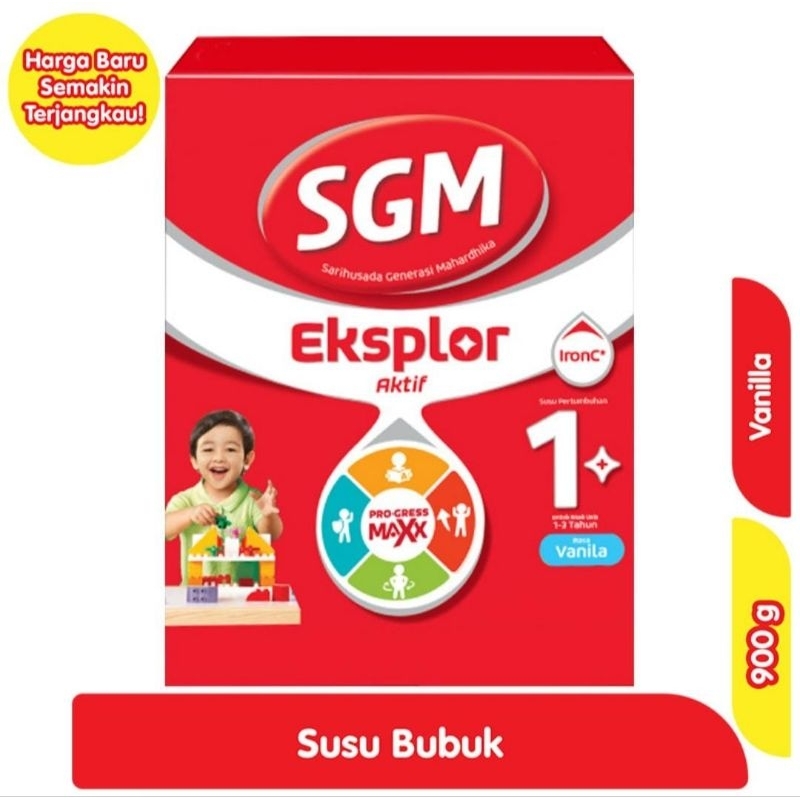 

SGM Eksplor Aktilf Vanila dan madu Susu Bubuk 900g