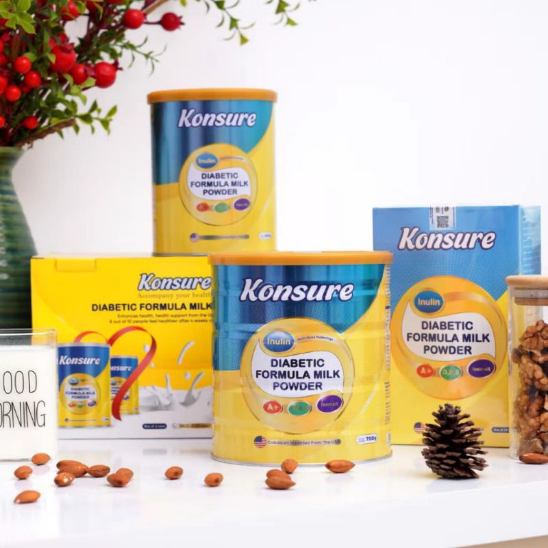 

(PAKET 2 KALENG KONSURE) SUSU KONSURE IMPORT USA || SUSU DIABETES KENCING MANIS DAN GULA DARAH TINGGI