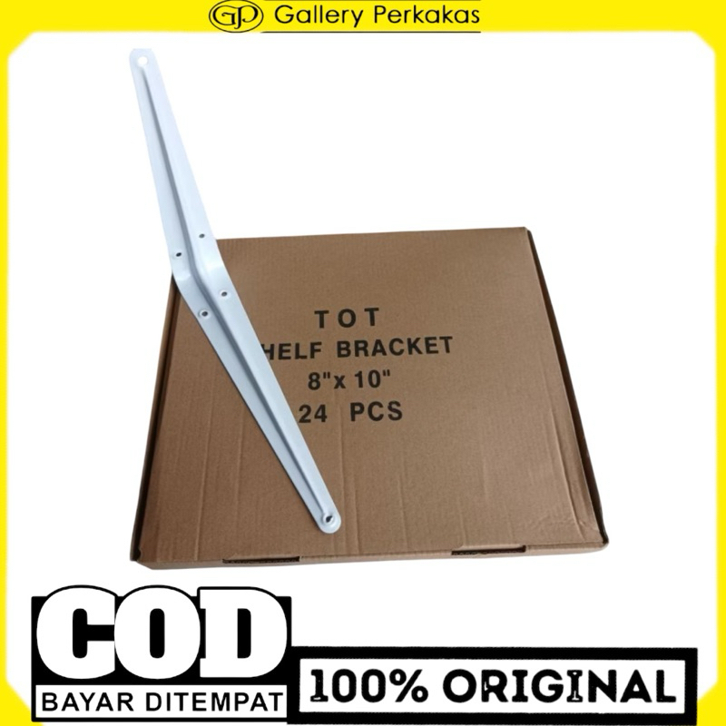 tot siku rak dinding 8x10 20cm x 25 cm siku besi ambalan