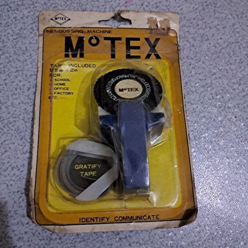 

Alat label timbul emboss 3D Motex Original Baru Stock Lama Korea