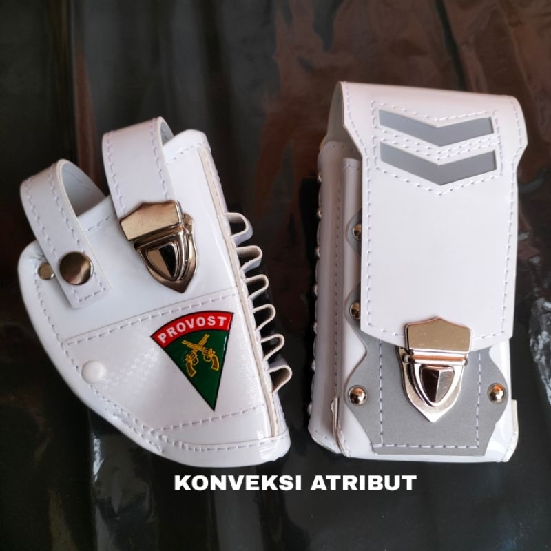 sarung pistol provost tni putih