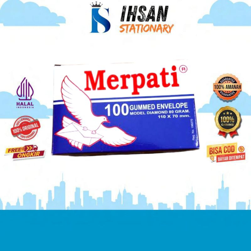 

Amplop Visit Merpati (1 Pack)