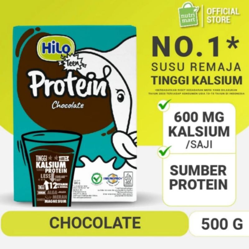 

HILO TEEN CHOCOLATE 500 GR SUSU TINGGI KALSIUM