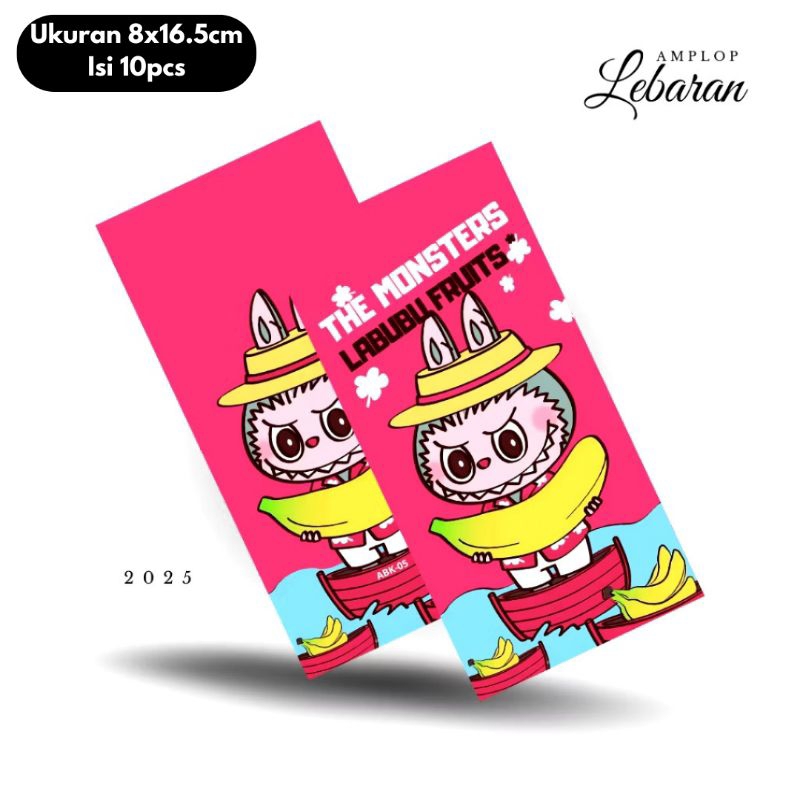 

Amplop Lebaran Premium Karakter Labubu Tanpa Dilipat Ukuran Besar 8x16.5cm Isi 10pcs Kertas Tebal 100gsm