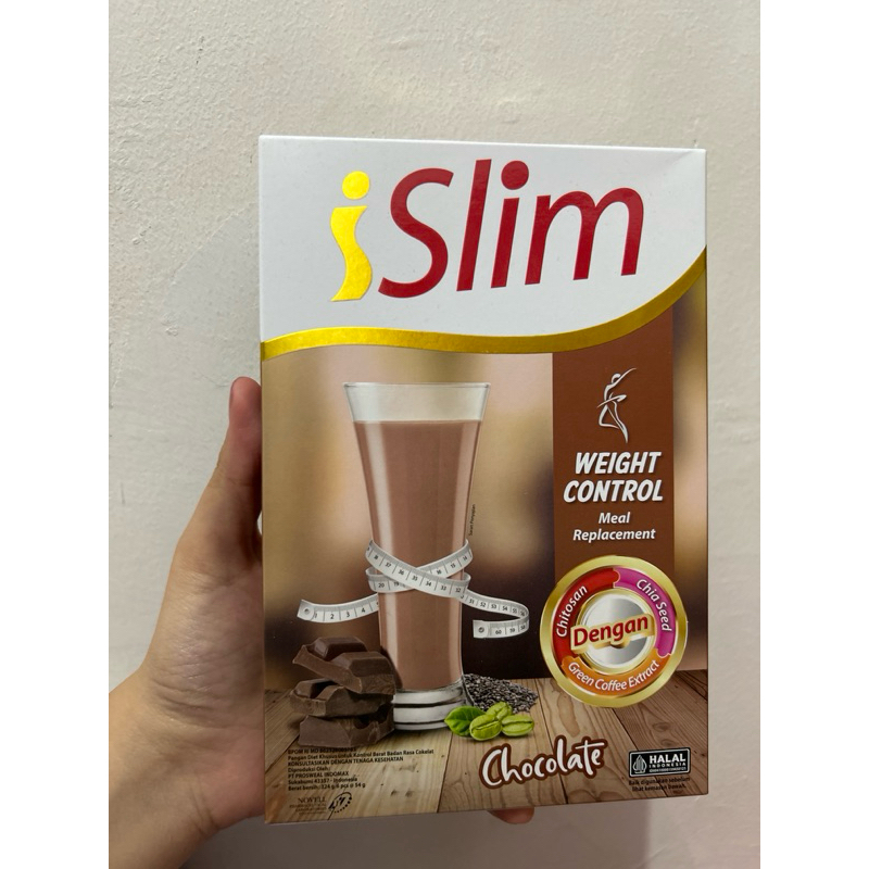 

(BACA DESKRIPSI) iSlim Chocolate isi 6pcs Weight Control Meal Replacement