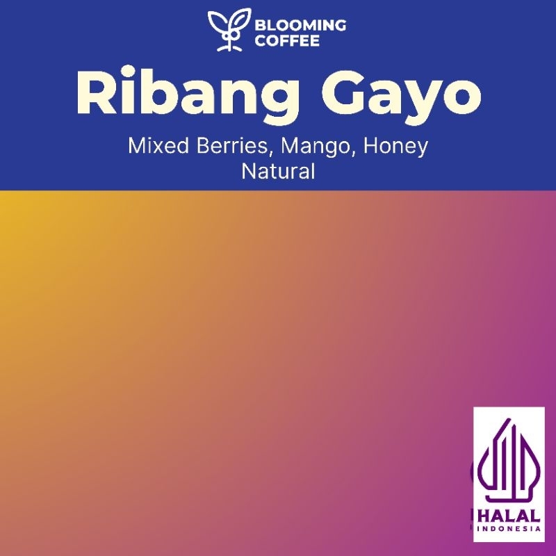 

Ribang Gayo Natural | Filter Roast | Blooming Coffee Single Origin Biji Kopi Arabika