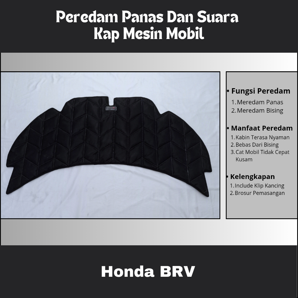 Honda BRV Peredam  Kap Mesin Mobil