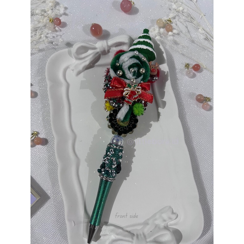 

DIY Pen Green Xmas Tree / Pen Cantik / Beaded Pen