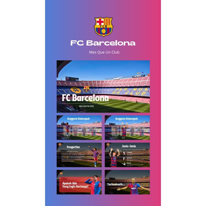 Template Powerpoint Barcelona