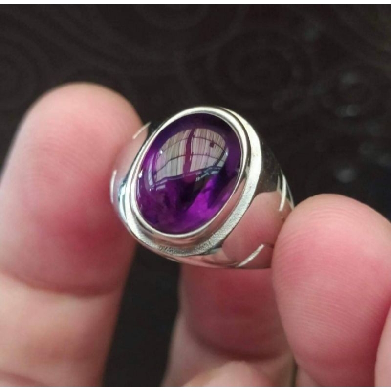 Batu Cincin Kecubung Amethyst Kalimantan