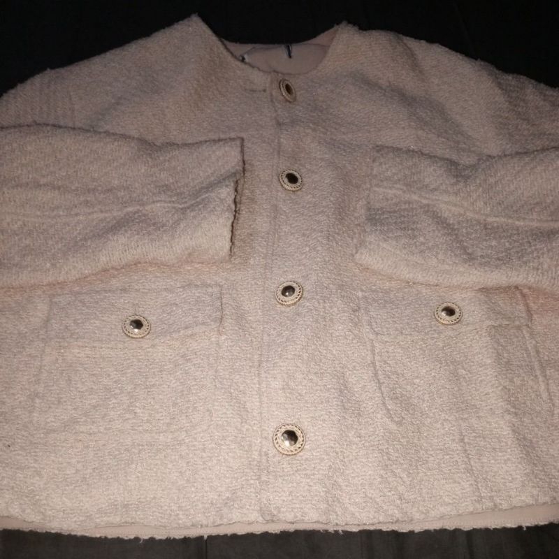 Blezer atau jas wanita tweed halus PL