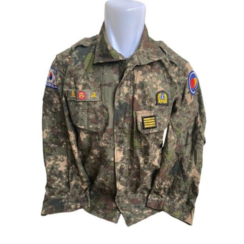 Kemeja BDU Camo loreng digital Granit ROKA Korea Army Full Patch (22)