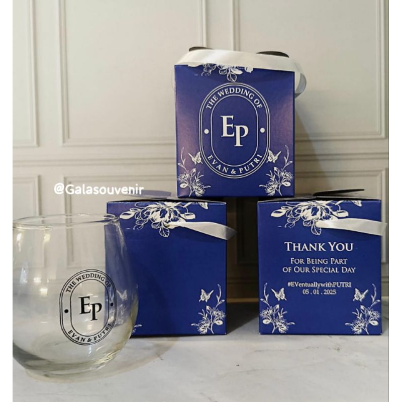 GELAS TUSCANY/ SOUVENIR GELAS TUSCANY / SOUVENIR WEDDING/ SOUVENIR KHITAN/SOUVENIR GELAS TUSCANY