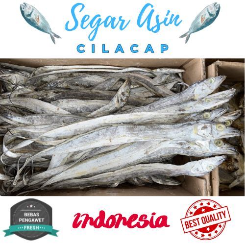 

Ikan Asin Layur 500gr / Layur Asin Tahan Lama Nikmat dan Gurih Asli Produk Cilacap Ukuran Sedang dan Besar