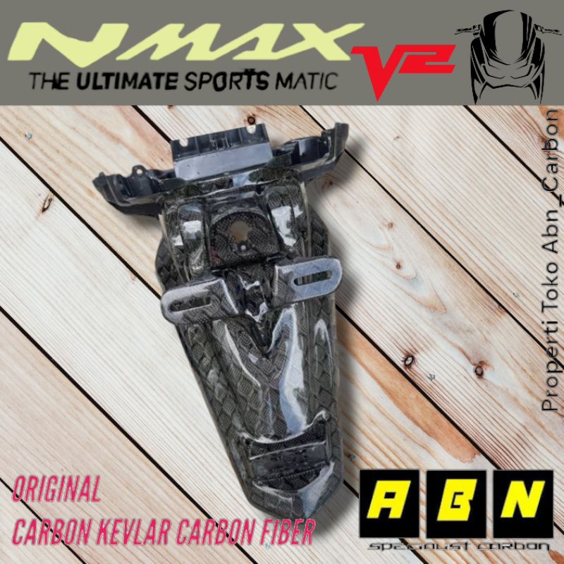 Spakbor Belakang Nmax New Karbon Kevlar Nmax V2 Nmax connected Rear Fender nmax Karbon Kevlar Karbon