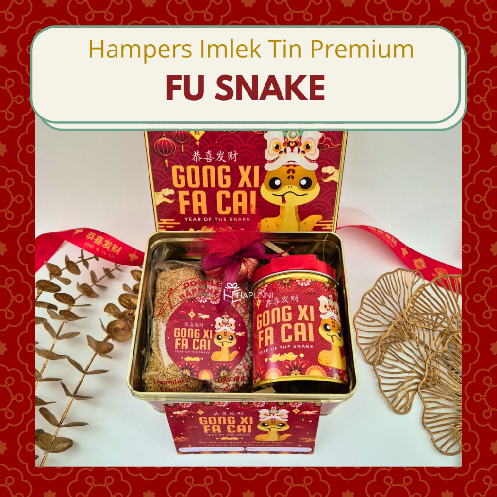 

Hampers Imlek 2025 CNY Shio Ular Lucky Premium Chinese New Year / Kado Parcel Hapunni Collection