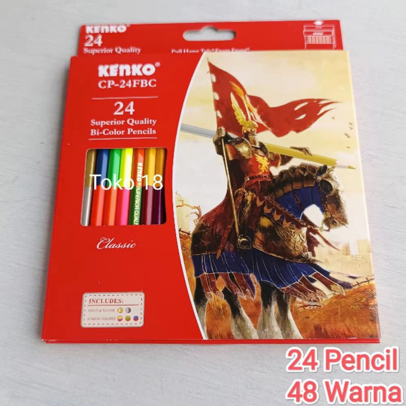 

Bi Color Kenko 24 Pensil(Total 48 Warna)