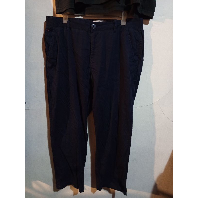 KULTE CELANA KATUN CHINO LUXURY FRANCE NAVY STRETCH CASUAL KERJA size 34