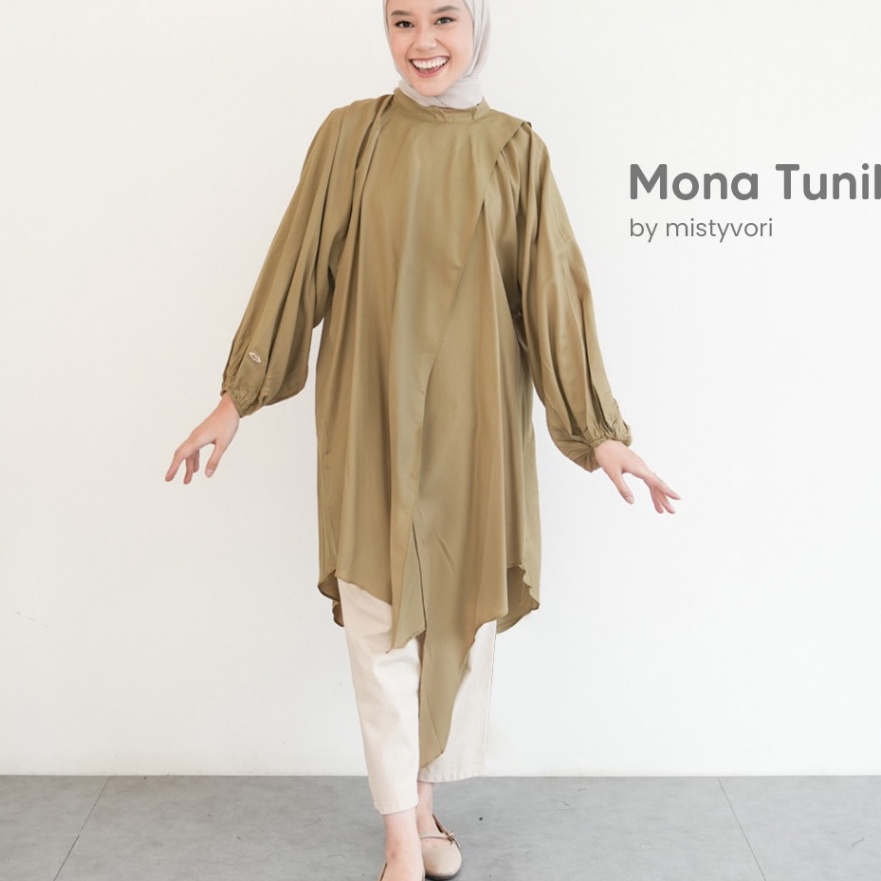 pfn24 MISTYVORI  Mona Tunik Atasan Wanita Soft Cotton Premium Dapat di Percaya