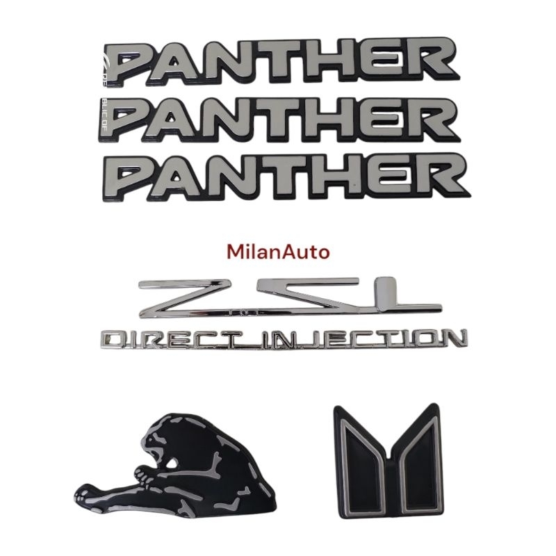 Emblem logo mobil panther lama set/Isuzu panther