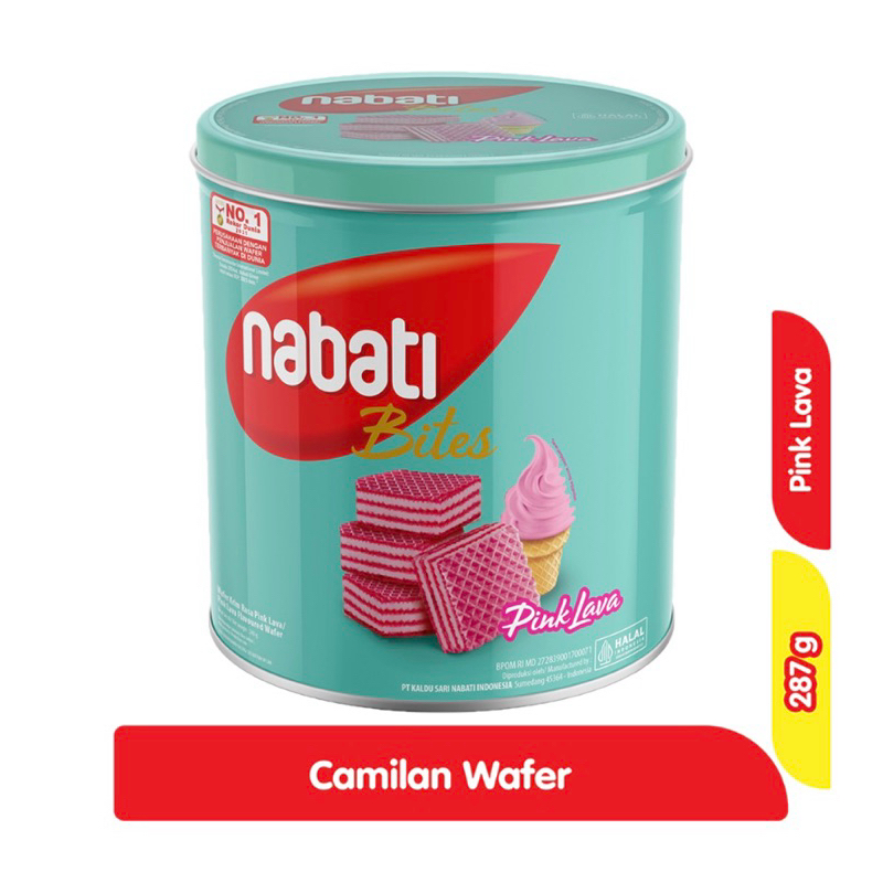 

WAFER NABATI BITES PINK LAVA 240grm