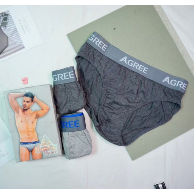 Celana Dalam Pria Dewasa Agree Karet Boxer,,,Agree Sport Art.2330