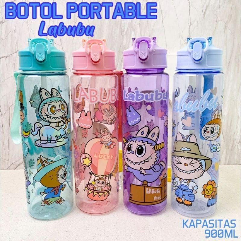Botol Minum Labubu BPA Free 900ml