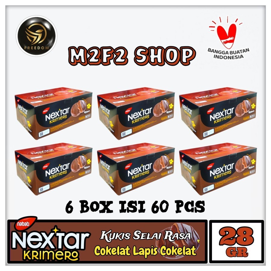 

Nabati Nextar Krimero Richoco | Biskuit Lapis Cokelat - 28 gr (Kemasan 6 Box)