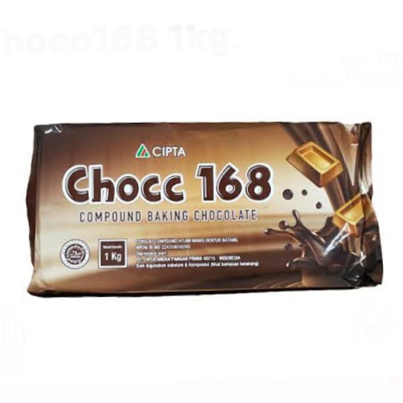 

1 kg Cokelat Batang Chocc 168 Compound Baking Chocolate