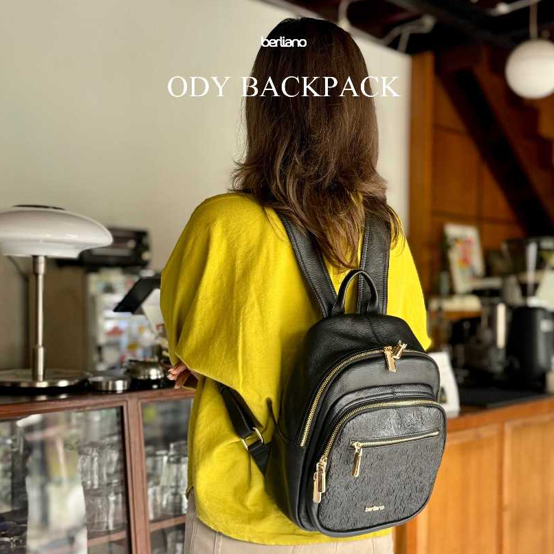 Berliano Leather | Ody Bag | GOLD SHINY | Tas Kulit Sapi