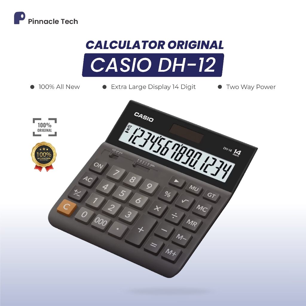 

Kalkulator Casio DH-14 (14 Digit) | Kalkulator Casio