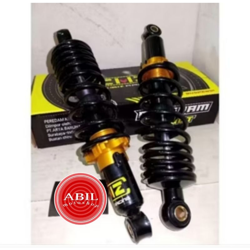 shock belakang cmz racing ukuran 280mm/shock jupiter, vega, fiz r, dll