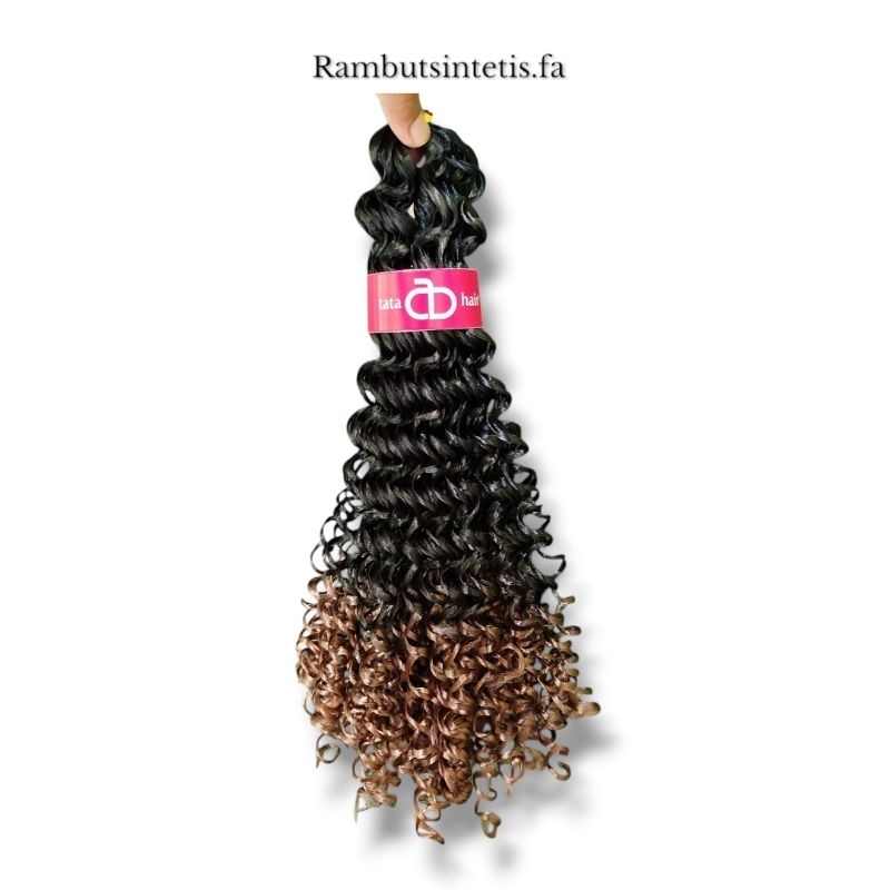 rambut sulam curly/rambut sambung ikal/rambut extension keriting/marley hair