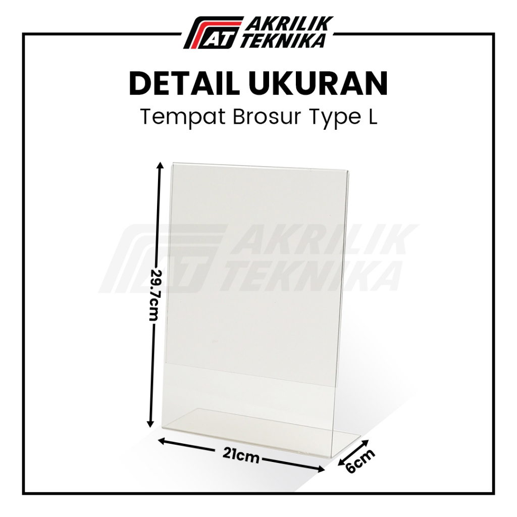 

Tempat Brosur A4 2mm / Akrilik Tent Card Portrait - Tipe L