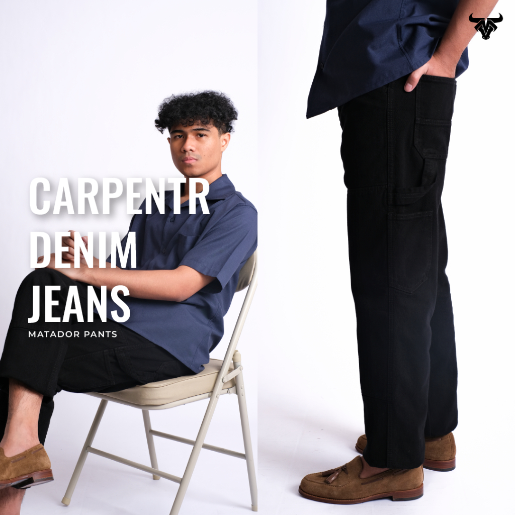 MATADOR CARPENTR Longpant Celana Panjang Denim Carpenter Jeans Black