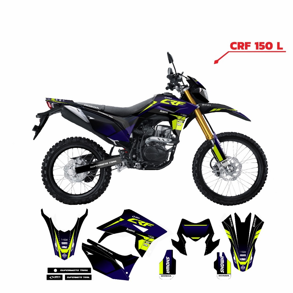 decal crf 150l biru ijo stabilo