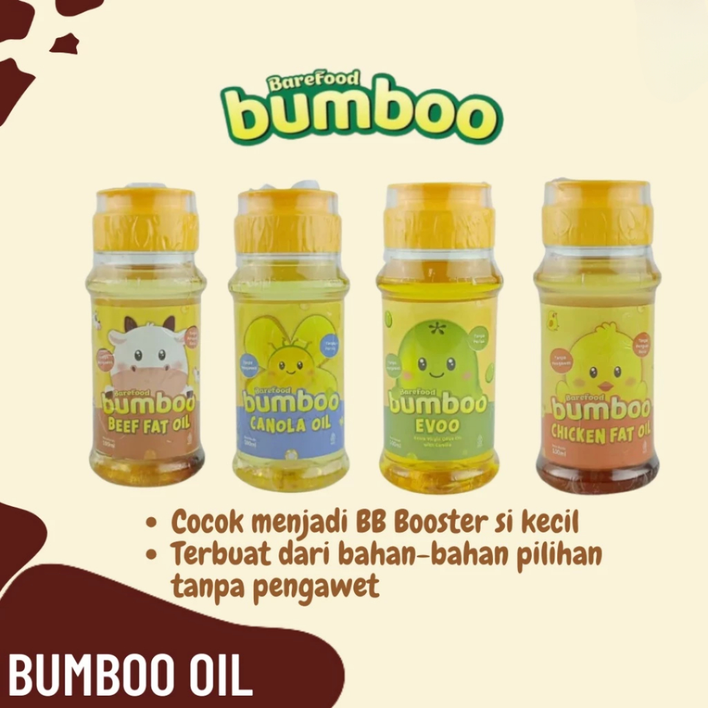 

Bumboo Oil 100ml - Minyak MPASI Bayi - BB Booster - Bahan Alami - Sumber Lemak & Omega - Tanpa Pengawet - Tanpa Perisa Makanan