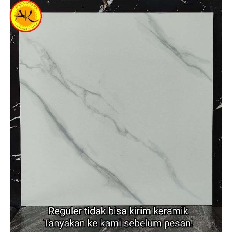 platinum Luxor Grey 50x50 Keramik Lantai Cutting Seperti Granit Kilap Glossy