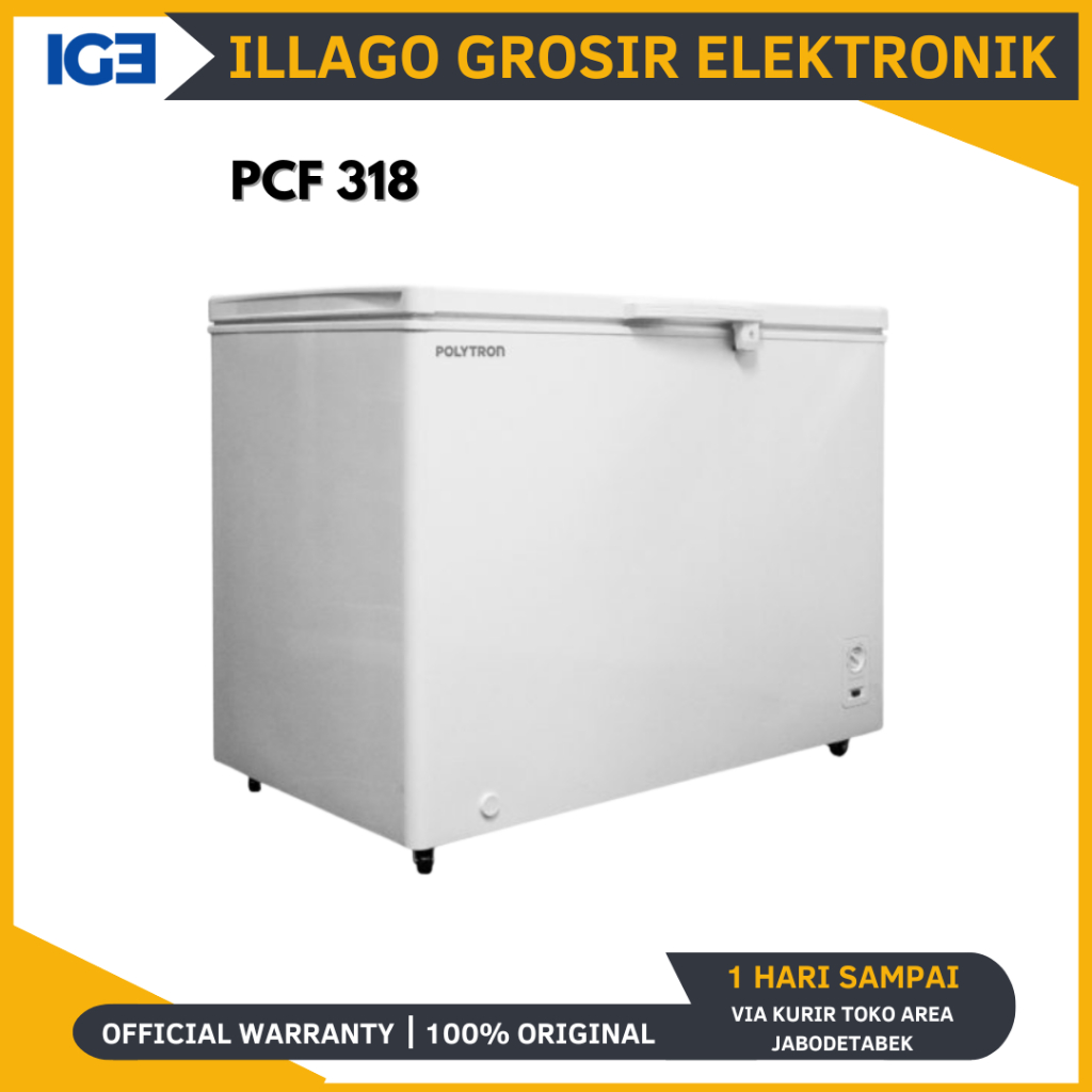 POLYTRON Chest Freezer 300 Liter PCF 318