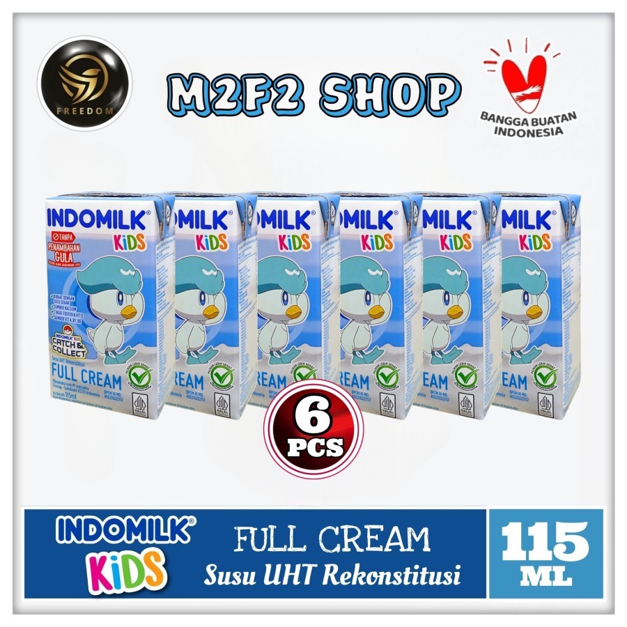 

Susu Indomilk Kids Kotak UHT Full Cream - 115 ml (Kemasan 6 Pcs)