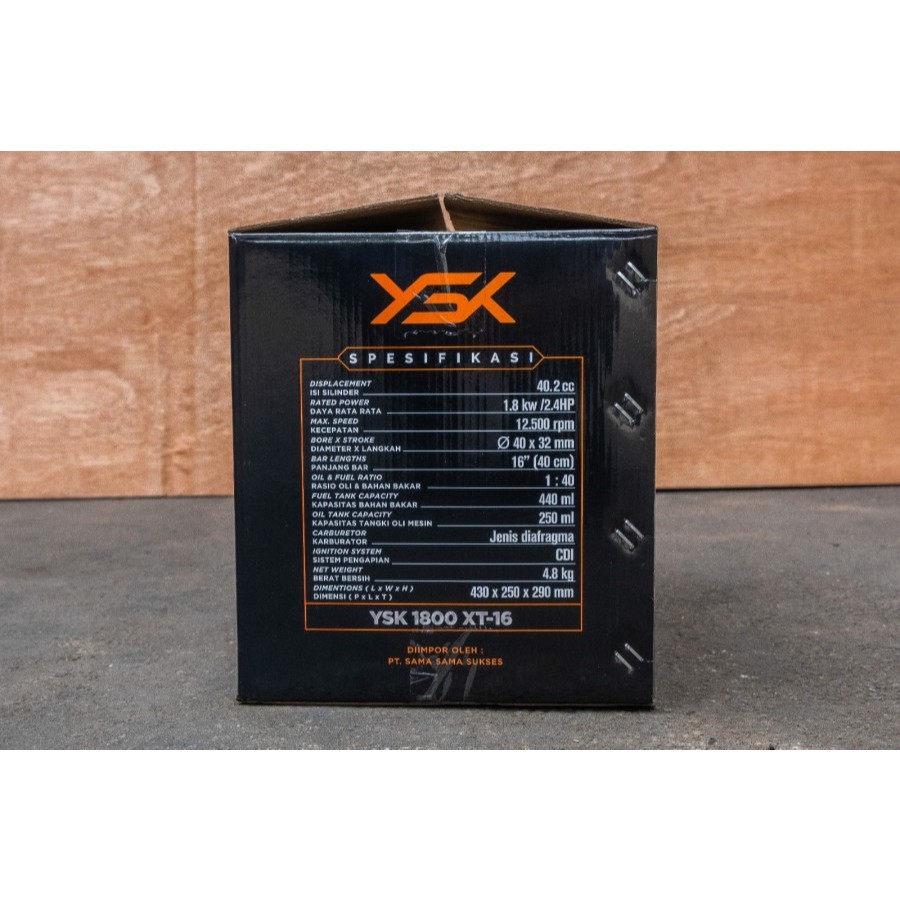 Promo Gergaji Mesin (Chainsaw) Yasuka 1800Xt Chainsaw 1800 Xt Yasuka Mesin Gergaji Bensin