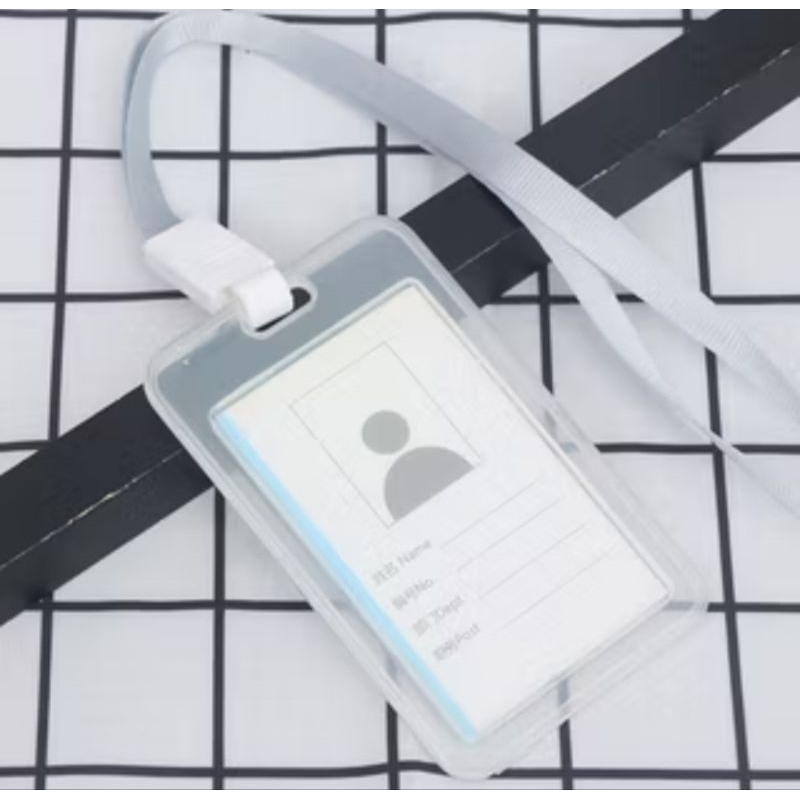 

TRANSPARAN LANYARD NAME TAG ID CARD HOLDER TALI GANTUNGAN