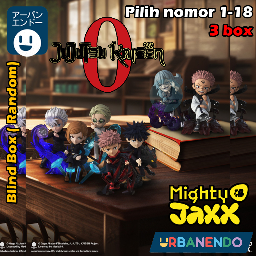 Blind Box Mighty Jaxx Jujutsu Kaisen (Random) Original Asli Action Figure Mainan Gojo Inumaki Sukuna