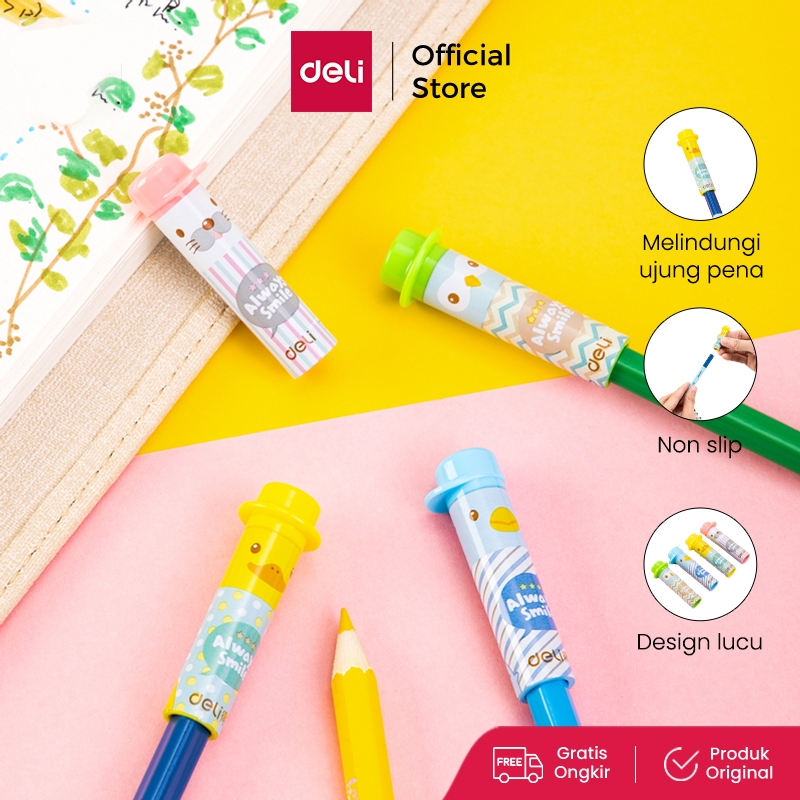 

Deli Penutup Ujung Pensil / Pencil Cap Kartun Lucu 0491