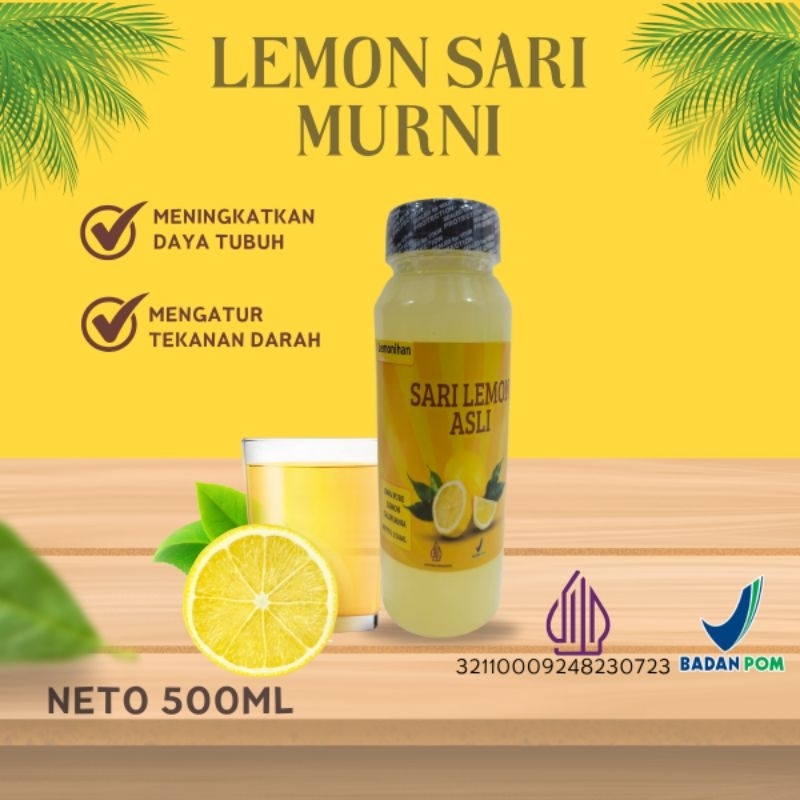 

sari lemon California murni 100% perasan asli 500 Mili/pure lemon