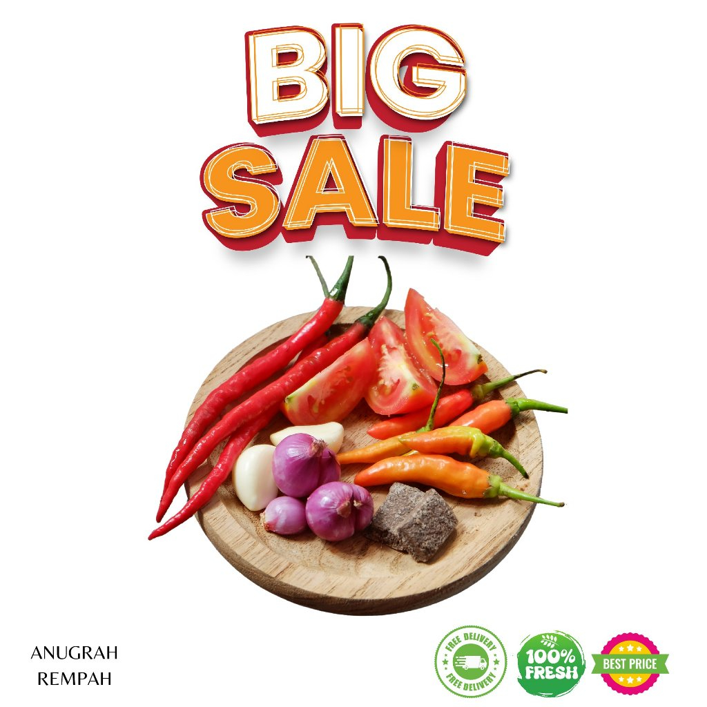 

KIRIM INSTAN Paket Sambal Terasi Segar 300-600 gram ANUGRAH REMPAH