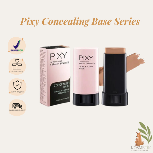 PIXY UV Whitening Concealing Base | Concealer | Foundation | Kosmetik Wajah | Concealer Stick | Orig