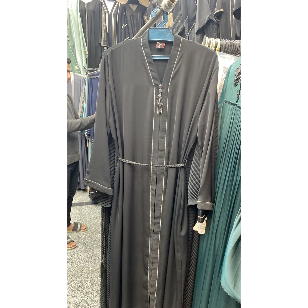 ABAYA MESIR POLOS - GAMIS HITAM KEKINIAN - ABAYA ARAB PREMIUM