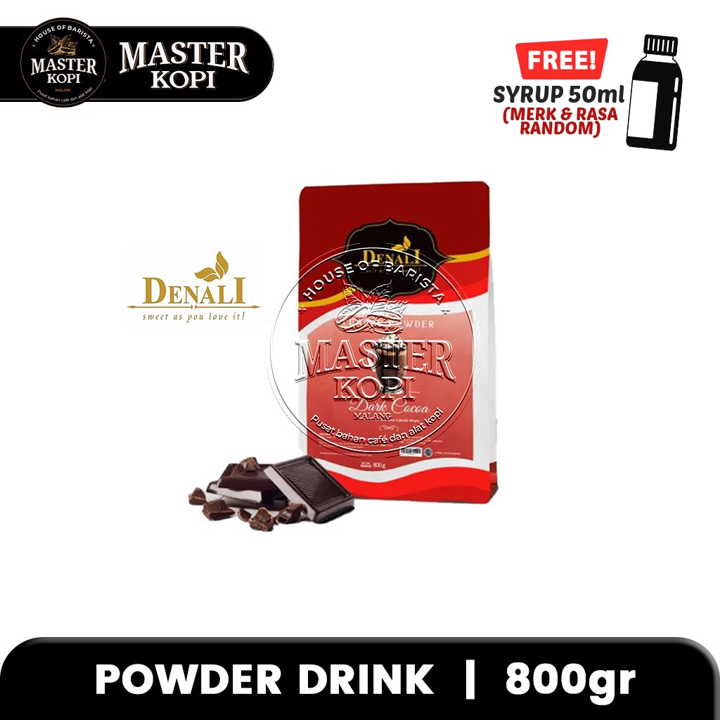 

Dark Cocoa DENALI Frappe Powder Minuman Bubuk Dark Coklat 800gr