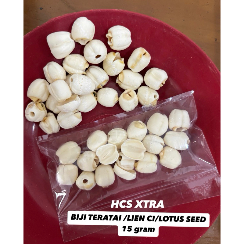 

BIJI TERATAI/LOTUS SEED/LIEN CI (15gram), untuk tambahan di HERBAL CHICKEN SOUP, DESSERT